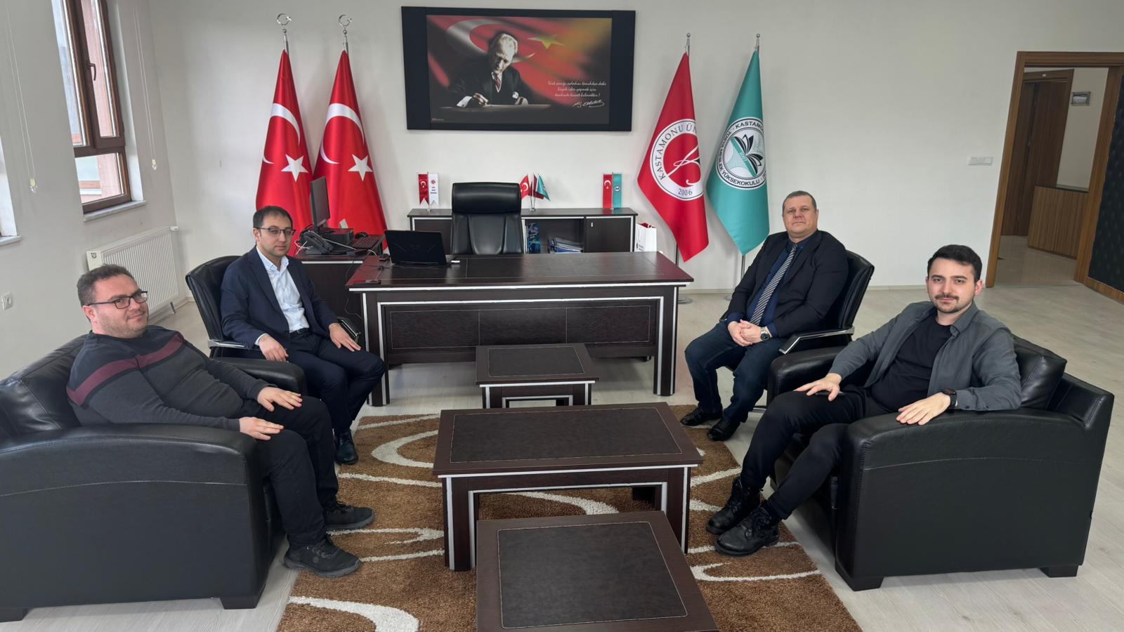 Tosya Kaymakamı Uğur Ünsal’dan Meslek Yüksekokulumuza Veda Ziyareti