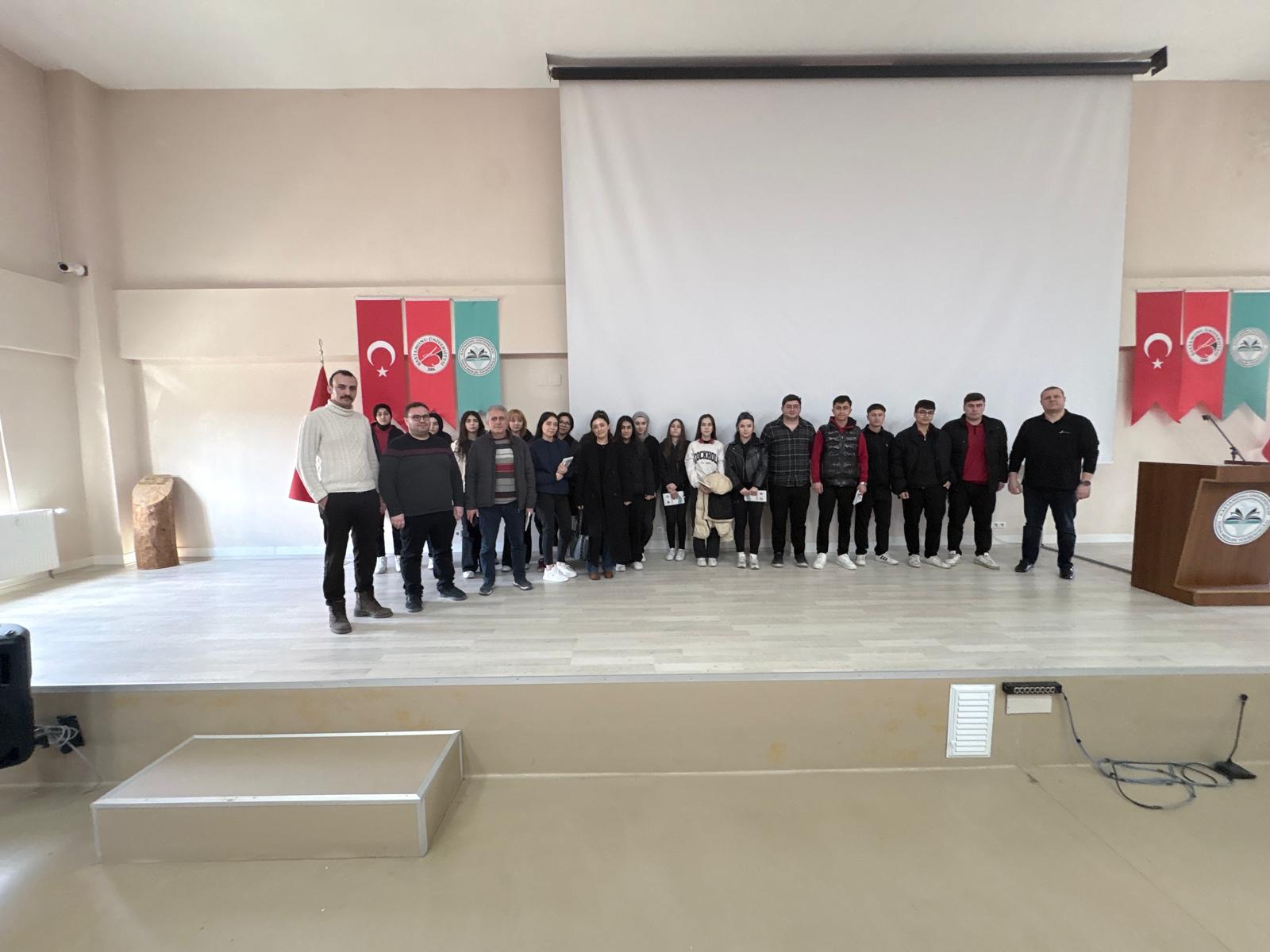Şehit Mustafa Kaymakcı Anadolu Lisesi Öğrencilerinden Meslek Yüksekokulumuza Ziyaret