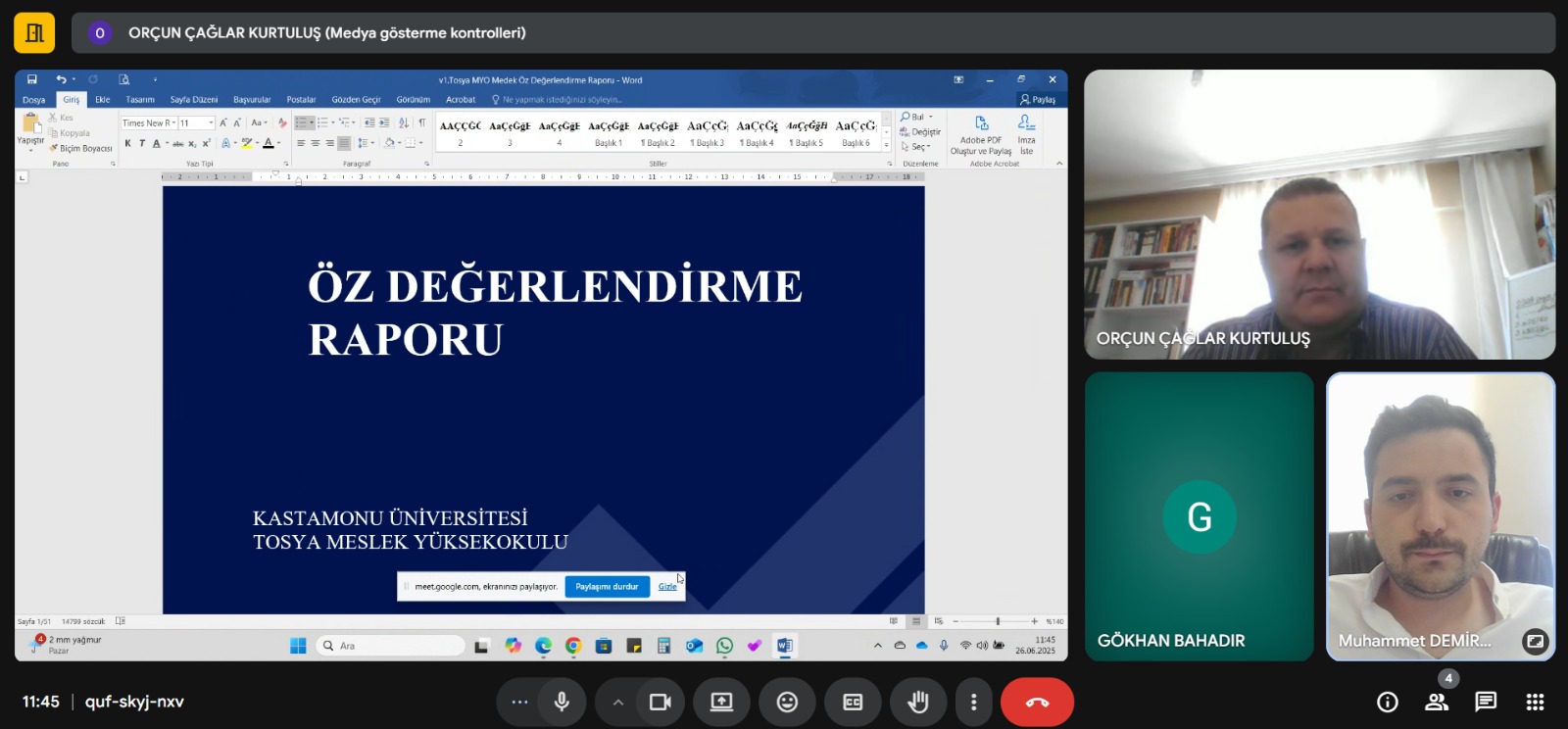 Elektrik Programımız MEDEK Akreditasyonu Sürecinde Öz Değerlendirme Raporunu Tamamladı