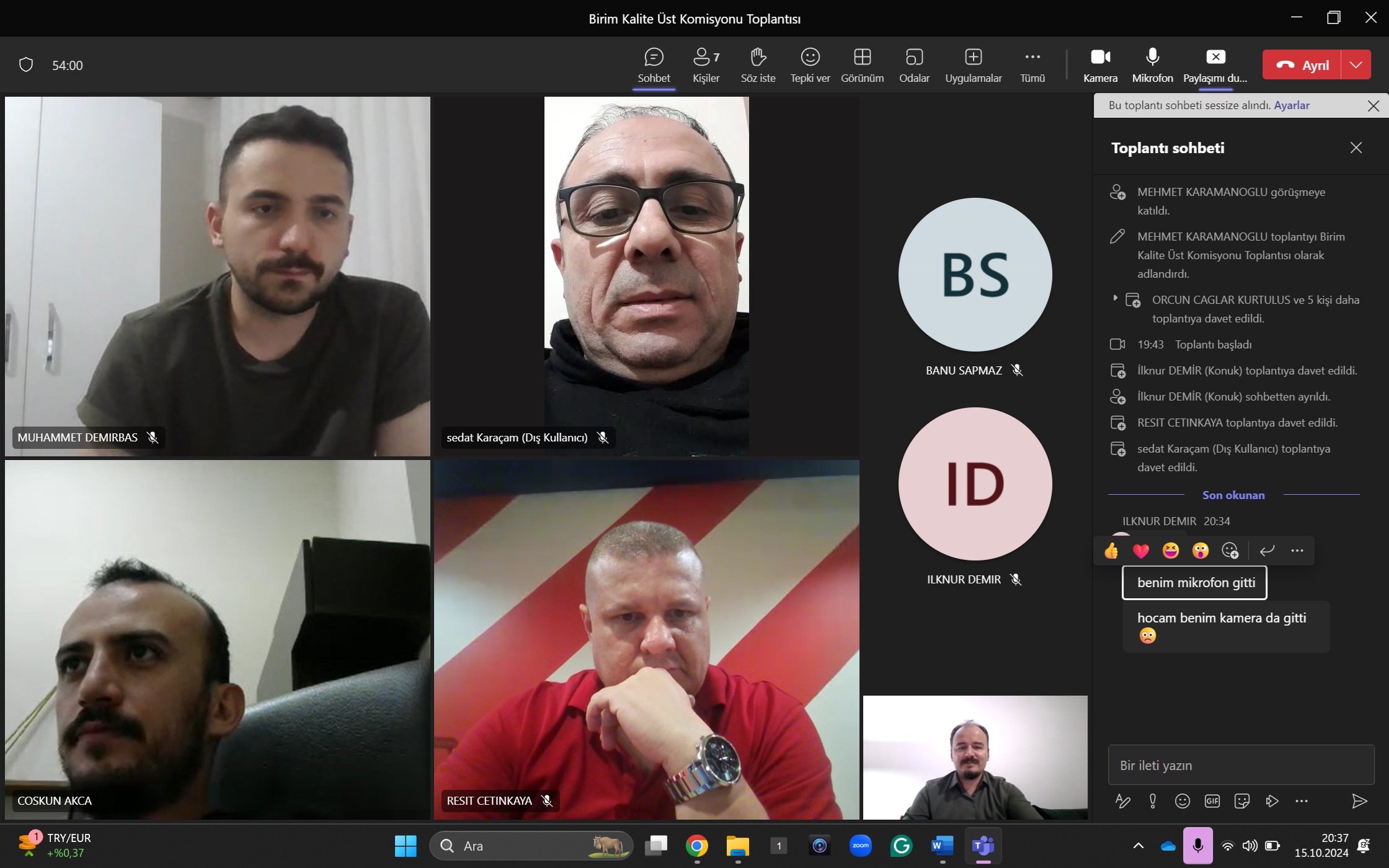 Yüksekokulumuzda Birim Kalite Üst Komisyonu Toplantısı Gerçekleştirildi