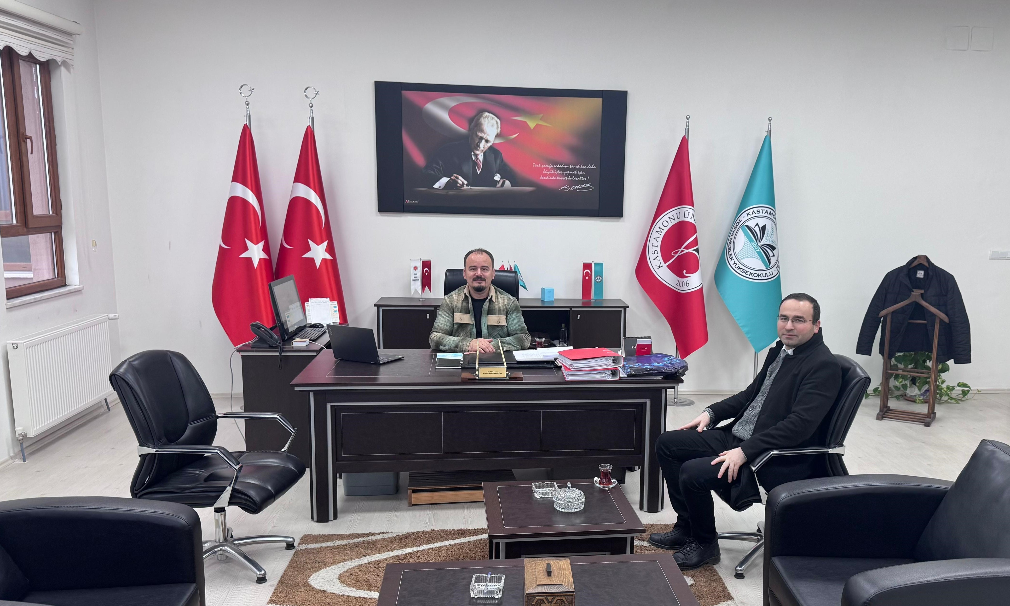 Tarım ve Orman İlçe Müdürü Meslek Yüksekokulumuz Müdürünü Ziyaret Etti