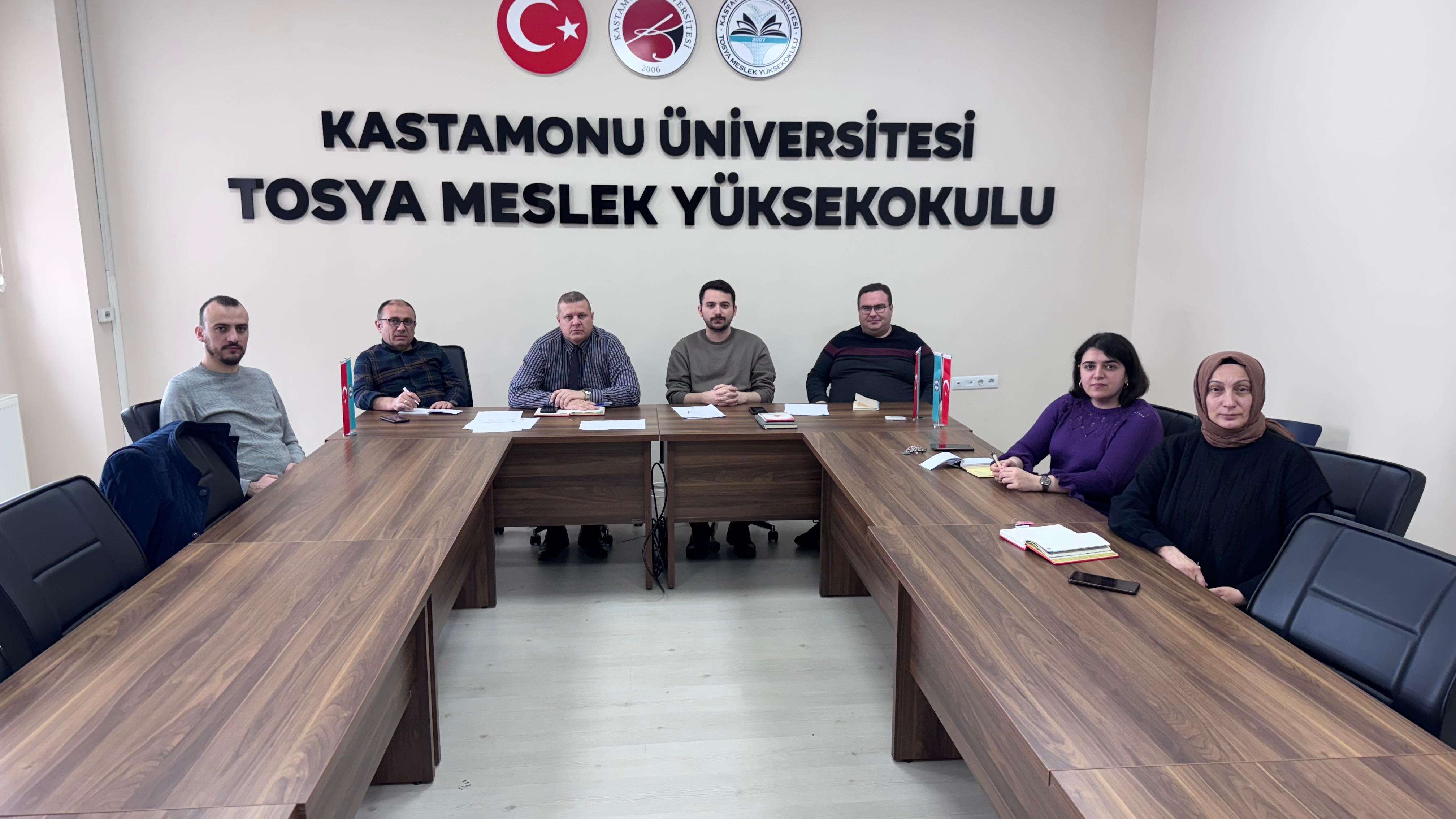 Meslek Yüksekokulumuzda Birim Kalite Üst Komisyonu Toplantısı Gerçekleştirildi